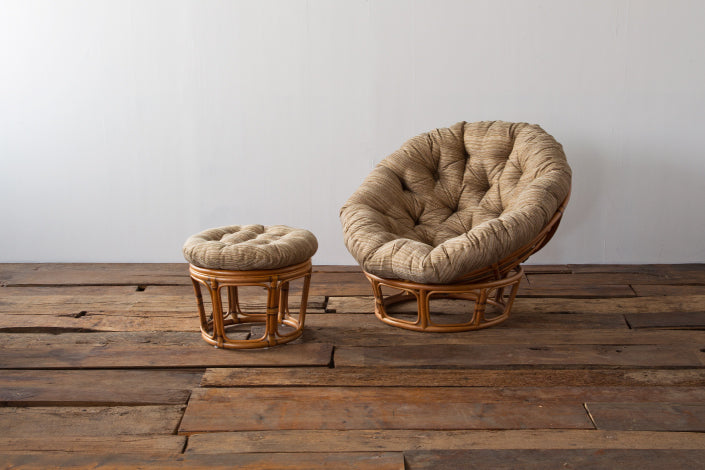 WICKER EASY CHAIR / STOOL – HOW Furniture