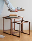 FM TRAY NEST TABLE (REMOVABLE TOP NESTING TABLE)