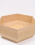 Wooden Hexagon Bread Case Container