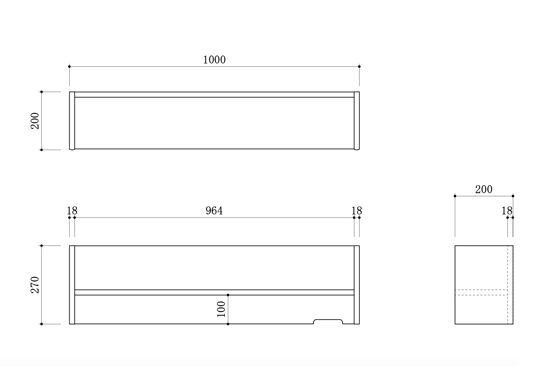 Stick Upper Shelf 