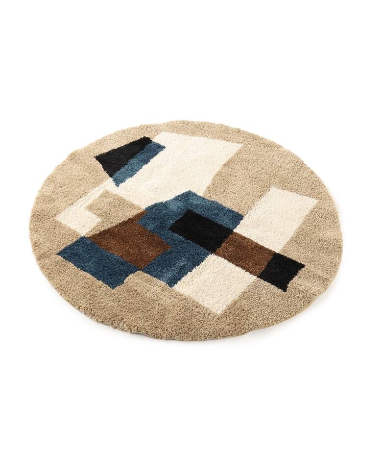 GEOMETRIC RUG ROUND 140