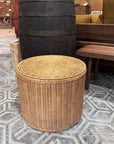 DISPLAY SALE - ROTIN STORAGE STOOL