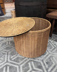 DISPLAY SALE - ROTIN STORAGE STOOL