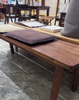 DISPLAY SALE  - CORNICE BENCH / WALNUT  WITH 2 CUSHION