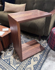 DISPLAY SALE - C WAGON SIDE TABLE / WALNUT